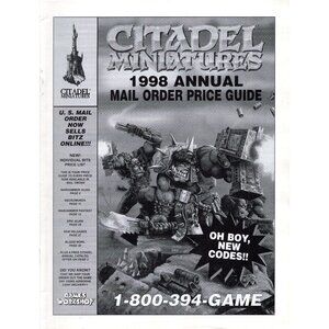Citadel Miniatures 1998 Annual Mail Order Price Guide & Tons of old price info!